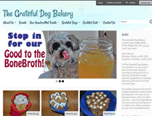 Tablet Screenshot of gratefuldogbakery.com